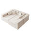Canapé modulaire Luxury en forme de L en velours côtelé - Aucun assemblage requis-420969761-420969760