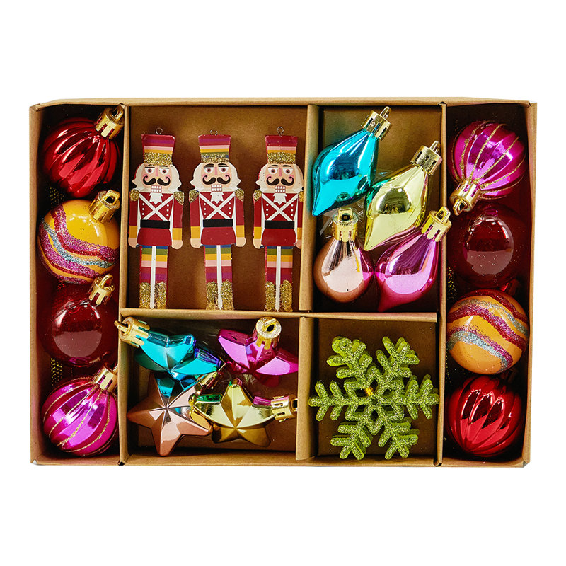 Ensemble de 24 boules décoratives Miluhome