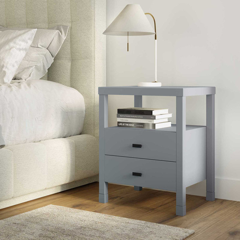 Adelaida 18'' W Nightstand, Gray