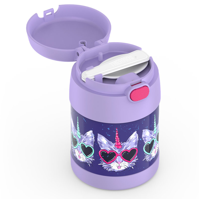10 oz Pot à nourriture en acier inoxydable Funtainer® - Caticorns frais