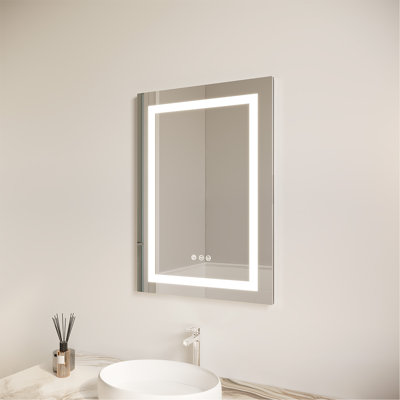 26X20 Inch Bathroom Medicine Cabinet With LED Mirror, Anti-Fog, Waterproof, 3000K~6000K Single Door Lighted Bathroom Cabinet With Touch Swich, Dimmabl -  Orren Ellis, CC1A78E49DA54D1EB169194DA658DC76