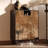 Retro Simple Shoe Cabinet Side Cabinet 20 Pair Shoe Storage Cabinet