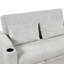 Lit escamotable avec housse réglable en chenille, porte-gobelets, hublots, 2 coussins, gris blanc pour espaces de vie fonctionnels, revêtement de 61,6 po, utilisation polyvalente dans les maisons-369788972