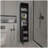Black Wengue 2-Shelf Rectangle Linen Cabinet