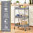 3-Tiers Stainless Steel Utility Cart with Wheels,12*17.3*31.3 inch Rolling Cart,Metal Cart, Salon Trolley Cart,Kitchen Storage Cart,Bathroom Cart-63932256