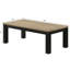 Table moderne brune et noire: fonction en bois pour le salon, style carré rectangulaire: utilisation polyvalente