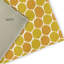 Tapis intérieur / extérieur géométrique en chenille tissé à la machine en jaune-90725955