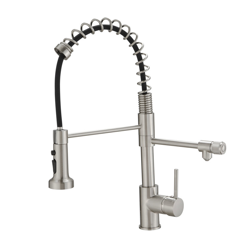 FLG Pull Down Kitchen Faucet, Brushed Nickel