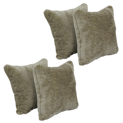 Coussins en fourrure de polyester 17 pouces