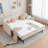 Twin Upholstered Daybed Frame with Trundle-1770055161