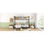 Lit double superposé au-dessus de grand lit double en métal-721378642