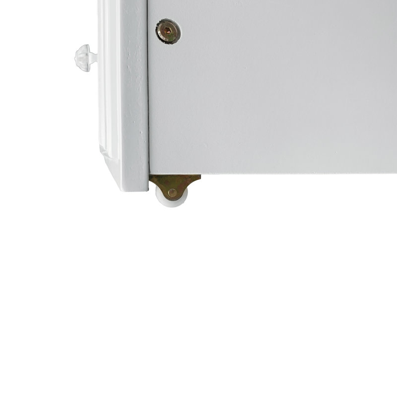 Lit simple Lugman avec moulure ovale en blanc