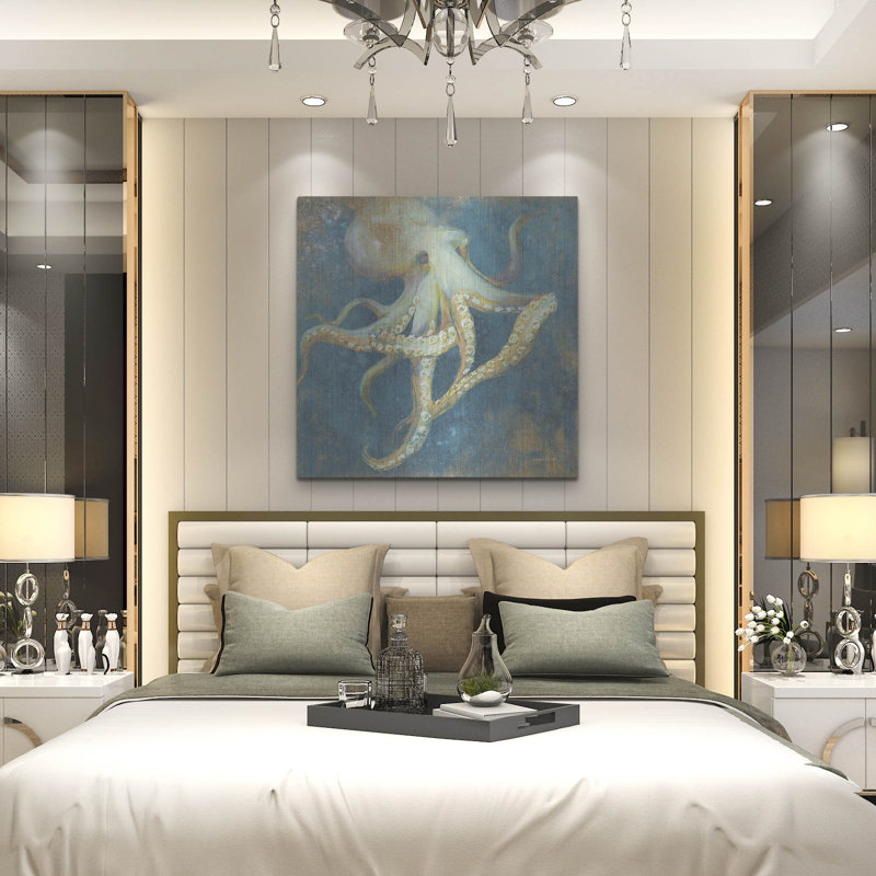 «Ocean Octopus» par Danhui Nai, art mural en métal, H 36 po x l 36 po