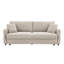 Canapé-lit en tissu beige - 93 po Lit profond avec rangement à livraison sécurisée de 231,78 lb-940535569-940535567