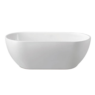 65'' x 29'' Freestanding Soaking Acrylic Bathtub