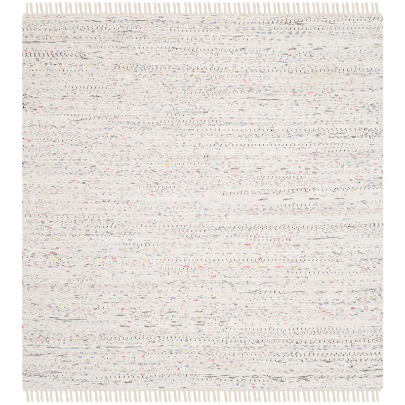 Valerton Rug Hand Woven Cotton Rug, Square 7'