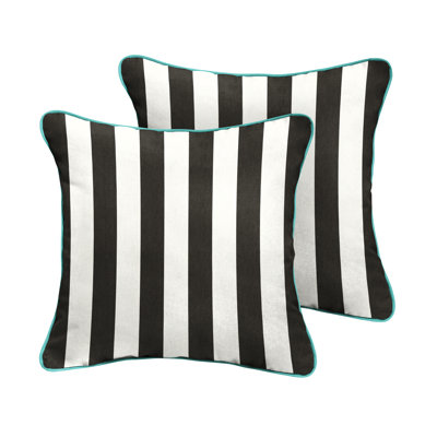 Hartford Sunbrella Striped Weather Resistant Pillow Cover & Insert