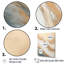 Or et bleu plage sable fusion - art mural abstrait salon-283616419-283616422