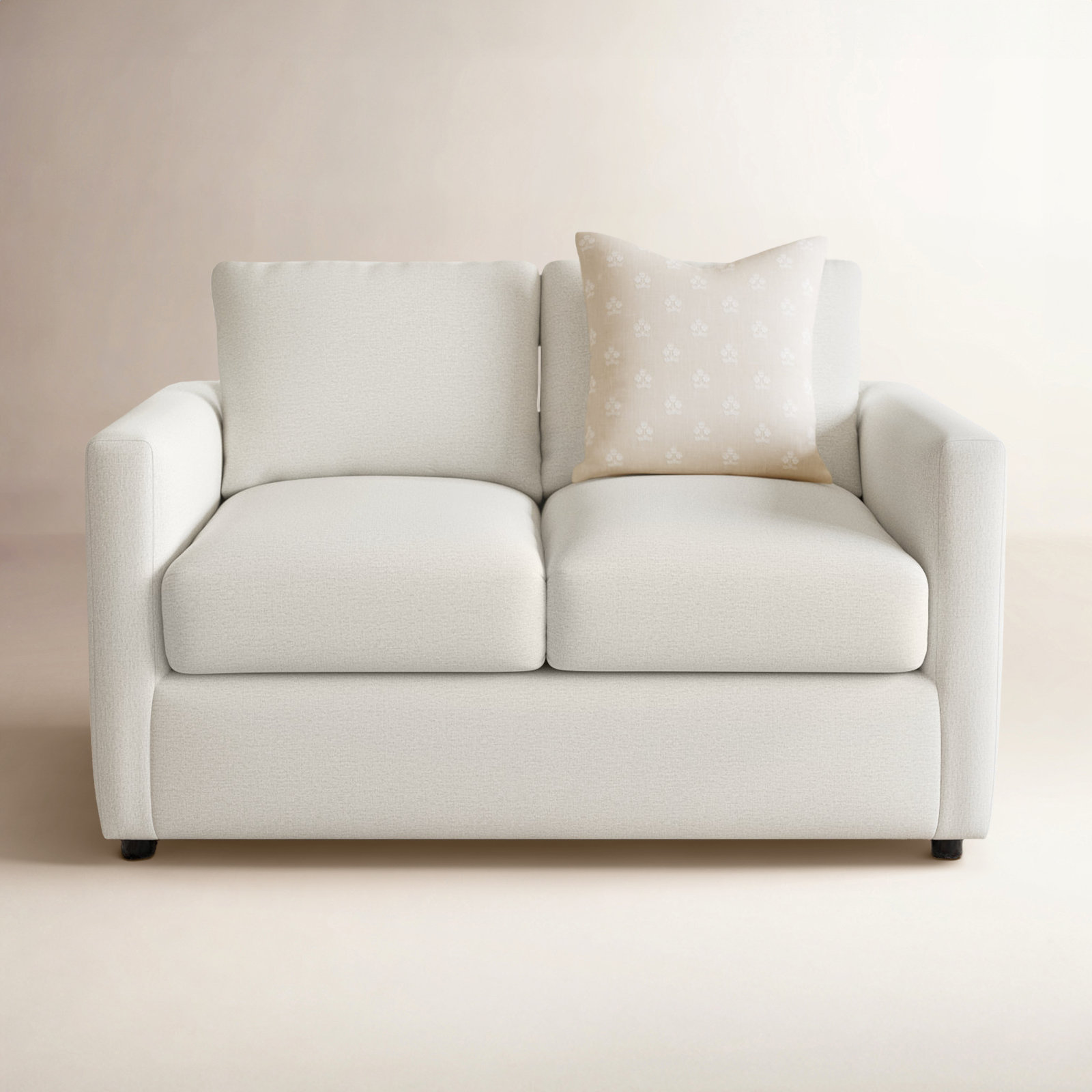 Godwin 53'' Upholstered Sofa, Nomad Snow Crypton® Chenille