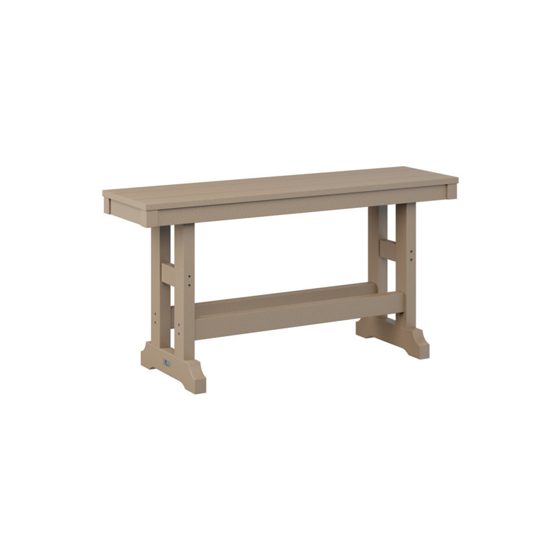 Banc de jardin d'extérieur Garden Classic, Bois vieilli, H 23 po x l 44 po x P 12,5 po