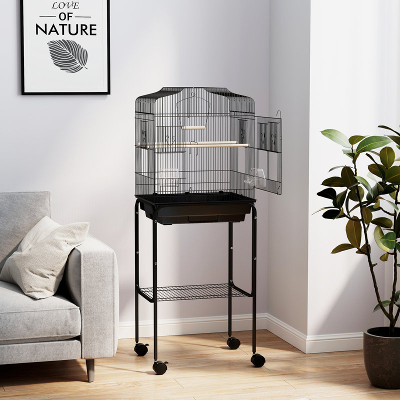 124cm Steel Flight Cage with Wheels