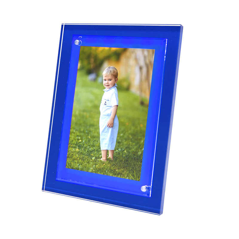 Cadre acrylique de couleur, Bleu clair