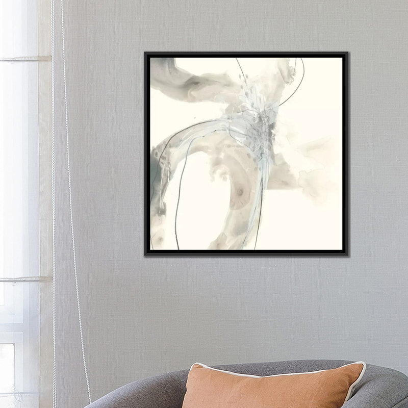 « divination ii », reproduction sur toile, H 18 po x l 18 po x P 1,5 po, Toile avec cadre noir, Pas de tapis