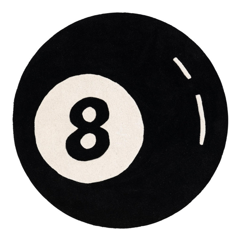 Latitude Run® Hand Tufted Wool Rug, Round 4'1"