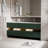 60'' Modern Solid Oak Floating Bathroom Vanity With Artificial Stone Countertop And LED Night Light-255922034