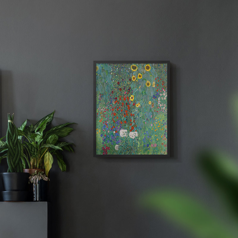 Gustav Klimt xvi - Impression encadrée, Noir, H 10 po x l 8 po