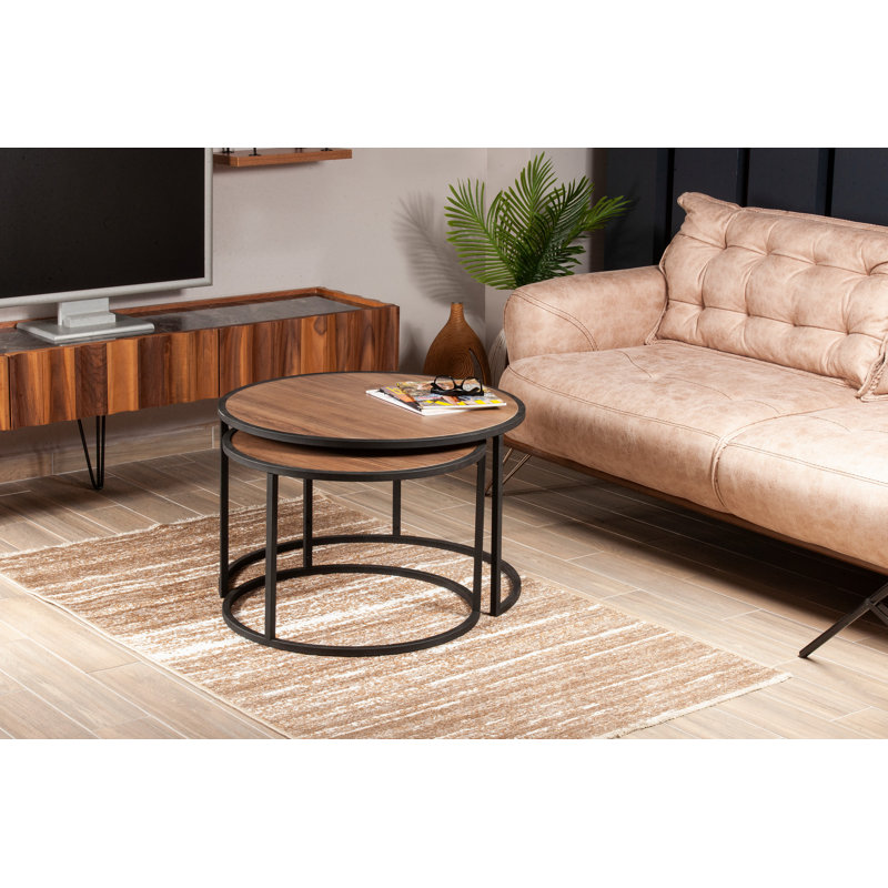 2 tables gigognes Moeller, Noyers, Noir