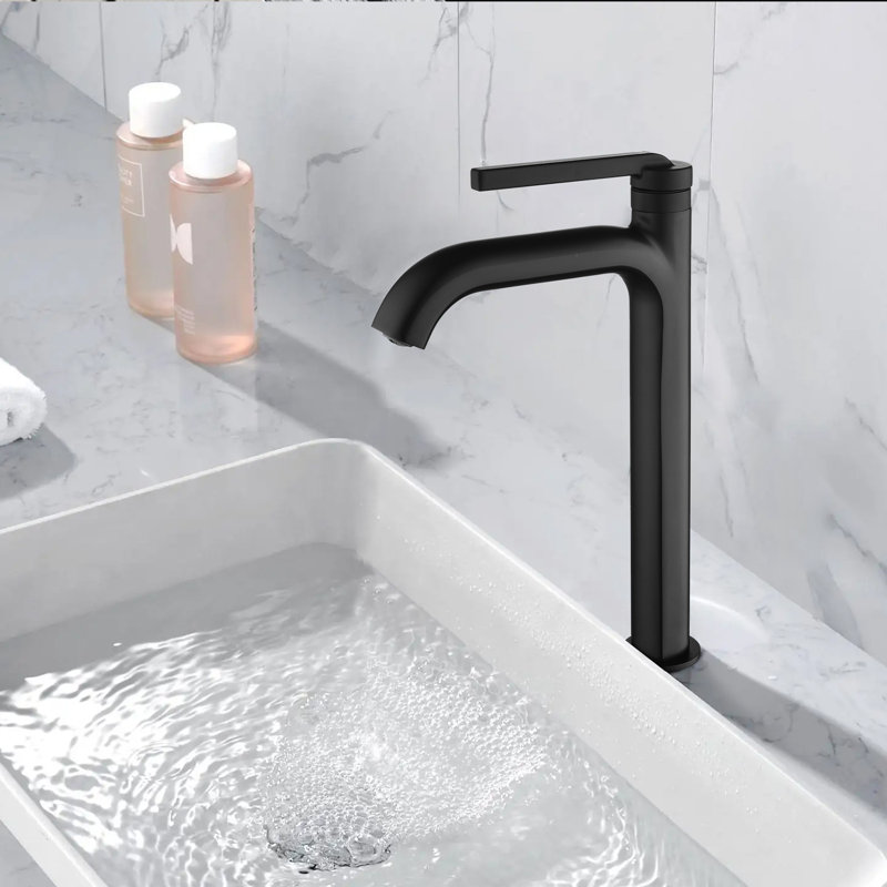 Single-handle Bathroom Faucet, Matte Black