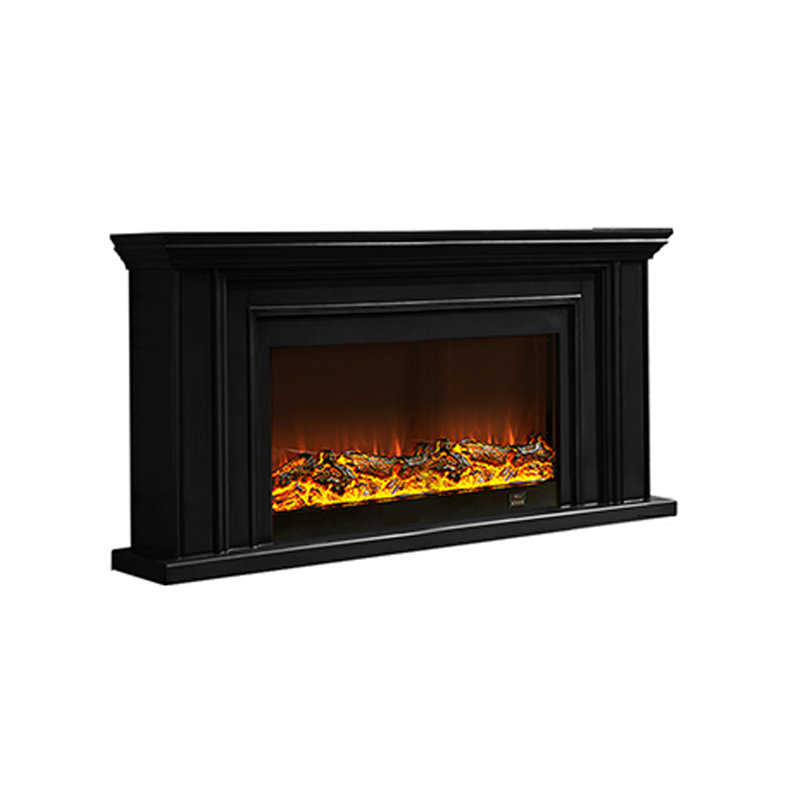 Meuble télé American Fireplace, Noir, noir, noir, noir