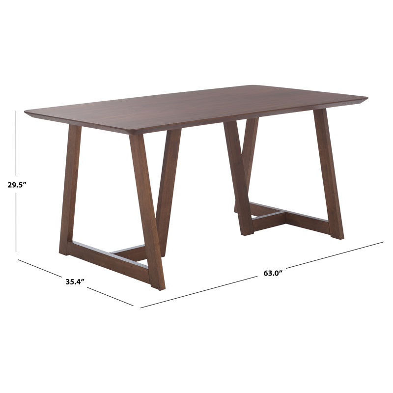 Leroux Rectangle Wood Dining Table