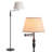 63" Traditional Adjustable Swing Arm Floor Lamp for Living Room, Bedroom