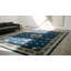Hand Knotted Wool Area Rug in Blue