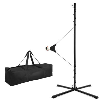 Portable Hitting Trainer For Baseball&Softball,Auto-Reset Baseball Swing Trainer With Real Ball
