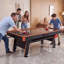 Ensemble de table de jeu combinée 3-en-1 de 80 pouces avec table de ping-pong de hockey sur coussin d'air, peu encombrante pour la salle de jeux familiale, table de hockey multi-jeux d'arcade, ensemble complet d'accessoires inclus