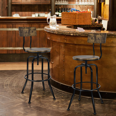 Lesse Swivel Adjustable Height Counter Stool