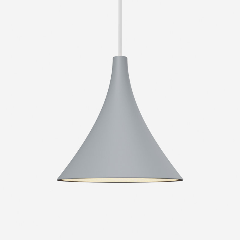 Gota Pendant Light, Snow, White, 20" H x 9.84" W x 9.84" D
