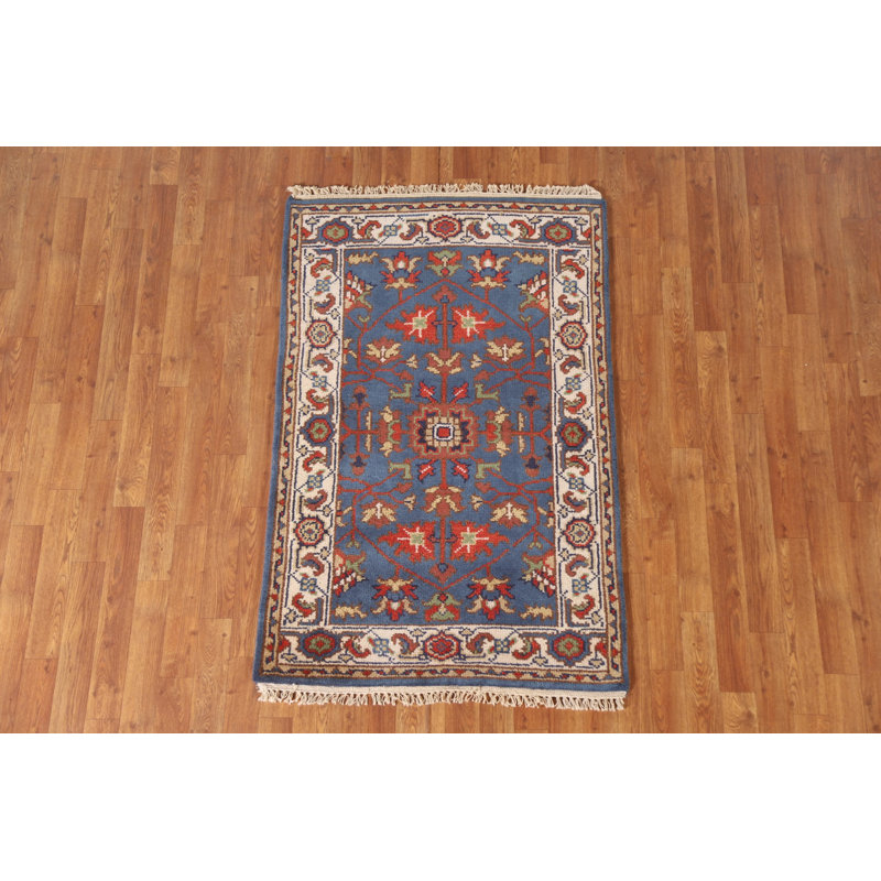 Tapis bleu Oushak 3x5