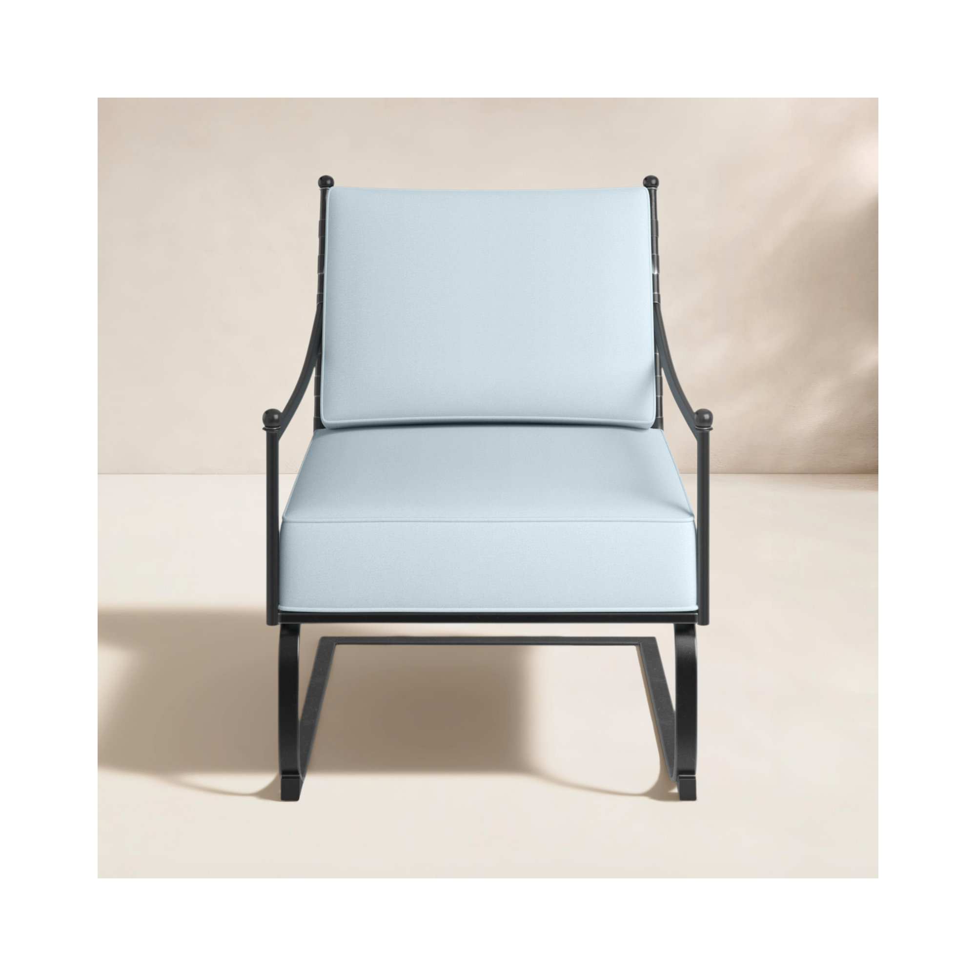 Lucier Patio Chair with SunbCushions, Canvas Skyline Sunbrella®