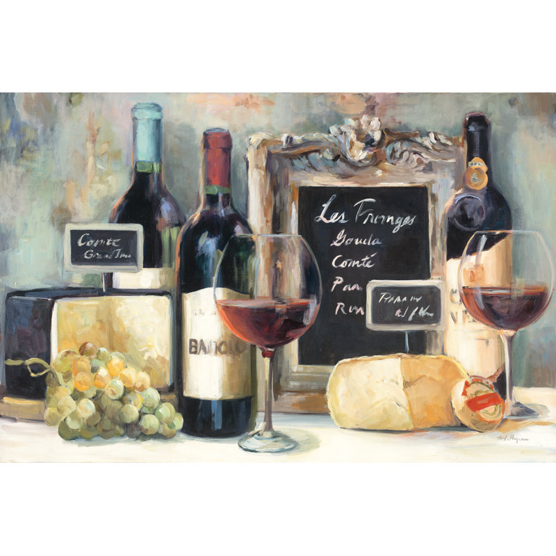 Les Fromages by Marilyn Hageman - Wrapped Canvas Painting, 81cm H x 122cm W 
