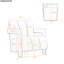 Fauteuil moderne pour espace de vie - 26,3 po, en forme de L, rembourrage épais, capacité de charge maximale de 228 lb, poids-437309457