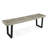 Patio Dining Bench With Iron Legs-1675978023