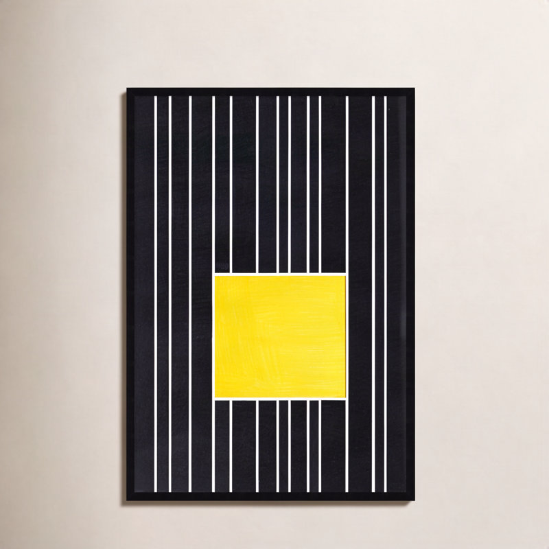 «Yellow Box Self Storage» par Alex Dunn - reproduction de cadre photo simple, Noir, H 41 po x l 28 po