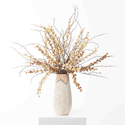 Faux Silk Berry Arrangement in Vase