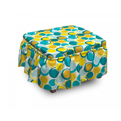 Housse pour repose-pieds circle et dot nested