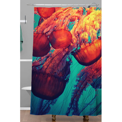 Rideau de douche simple krista glavich jellyfish