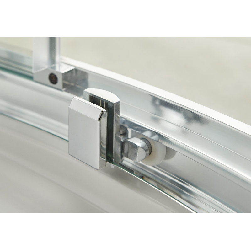 Pacific 1850mm H Single Added Framed Shower Door with Clear Glass, 99cm